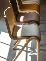Chaise de dîner Ready tapissé — Chêne foncé