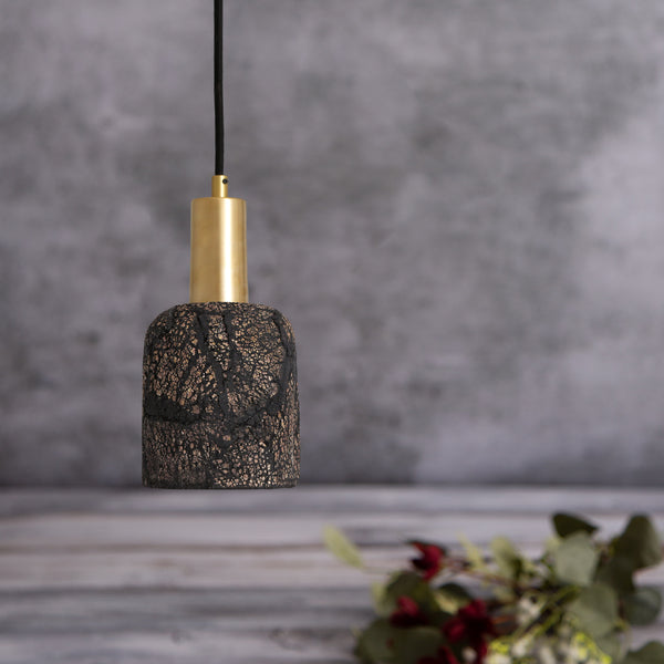 Suspension Osier — Noir Argile