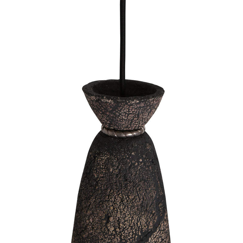 Suspension Pando — Noir Argile