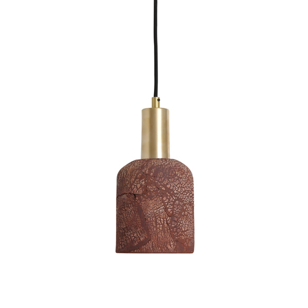 Suspension Osier — Rouge Fer