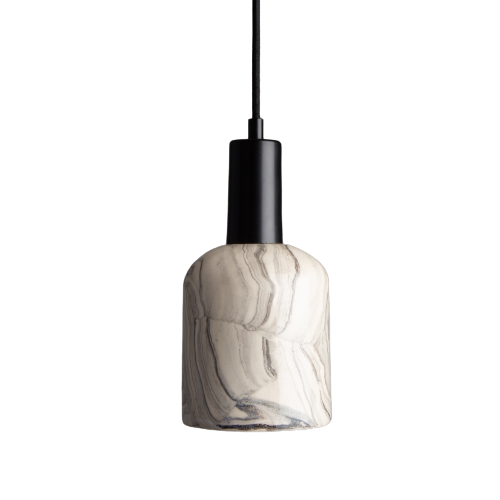Suspension Osier — Céramique marbrée