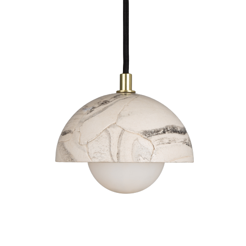 Suspension dôme Ferox — Céramique marbrée