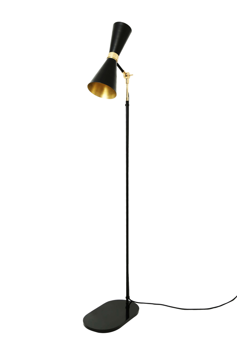 Lampadaire Cairo Années 50 — Noir