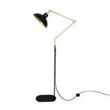 Lampadaire Senglea — Noir et doré