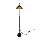Lampadaire Senglea — Noir et doré