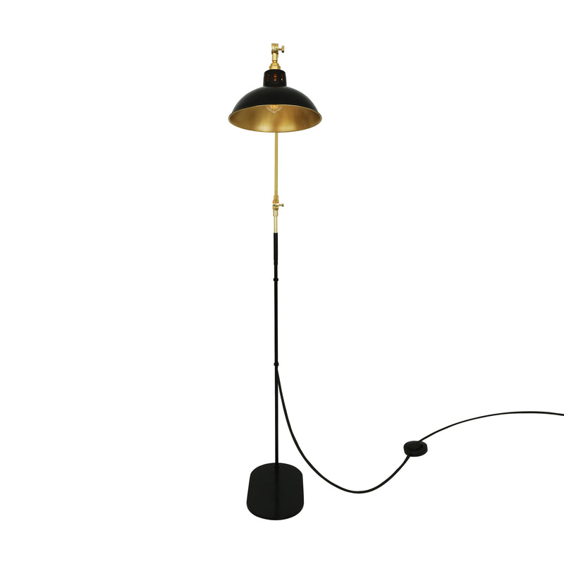 Lampadaire Senglea — Noir et doré