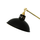 Lampadaire Senglea — Noir et doré