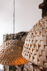 Suspension Betty en rotin abaca — Grande