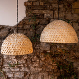 Suspension Betty en rotin abaca — Grande
