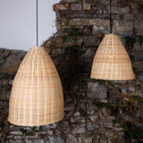 Suspension Altus en rotin naturel — Grande