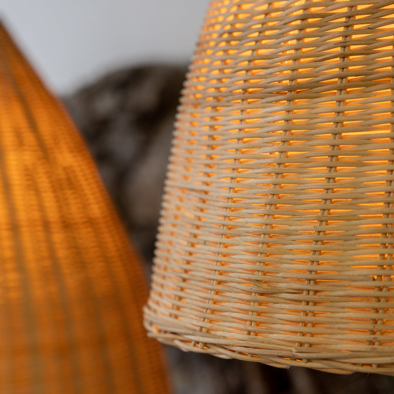 Suspension Altus en rotin naturel — Petite