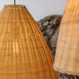 Suspension Altus en rotin naturel — Petite