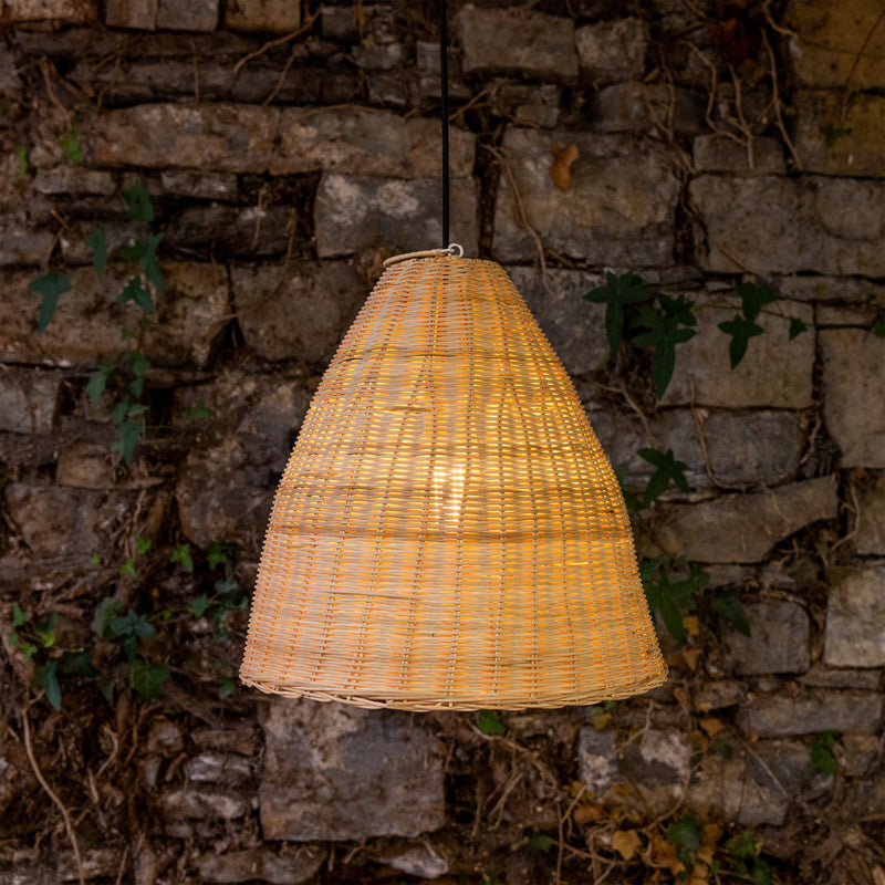 Suspension Altus en rotin naturel — Petite