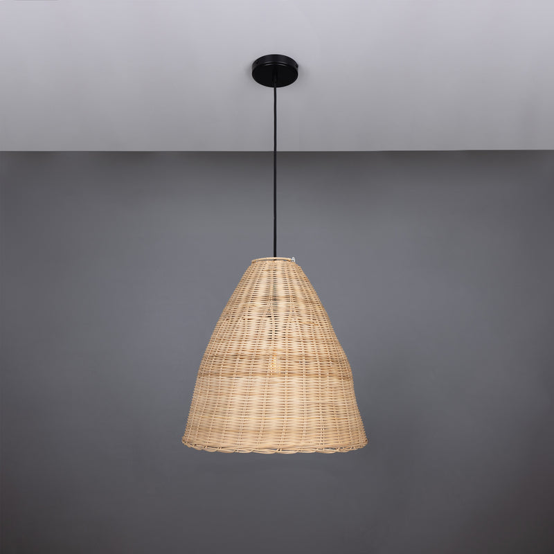 Suspension Altus en rotin naturel — Petite
