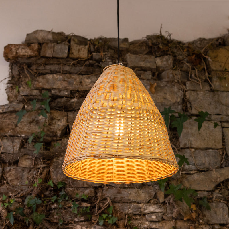 Suspension Altus en rotin naturel — Petite