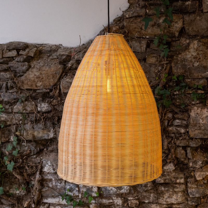 Suspension Altus en rotin naturel — Grande
