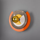 Applique murale à disques colorés Mars — Doré orange