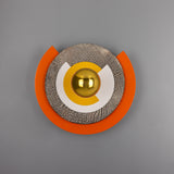 Applique murale à disques colorés Mars — Doré orange