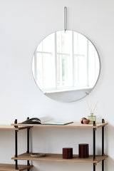 Miroir Rond Ø 70cm — Argent