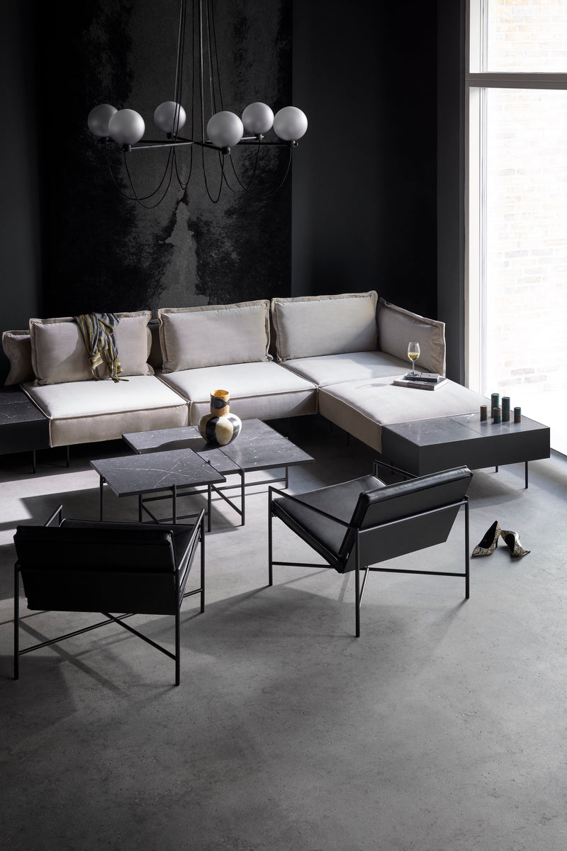 Table basse 90 — Gris clair