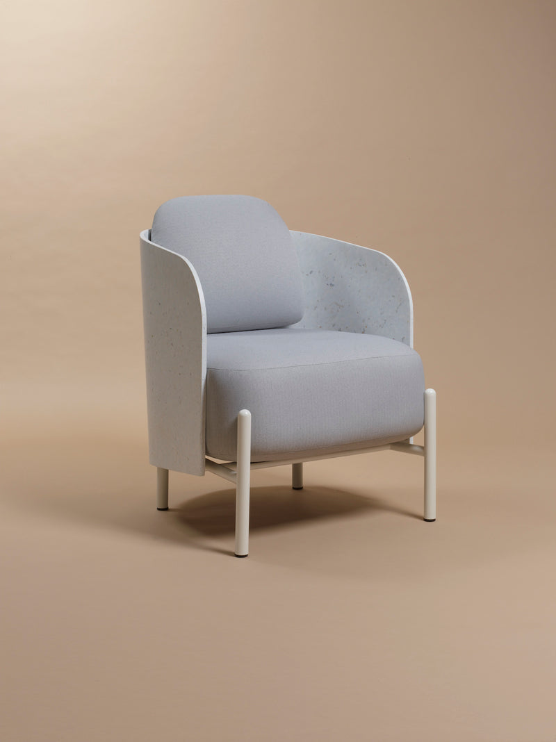 Fauteuil Art en plastique recyclé — Blanc