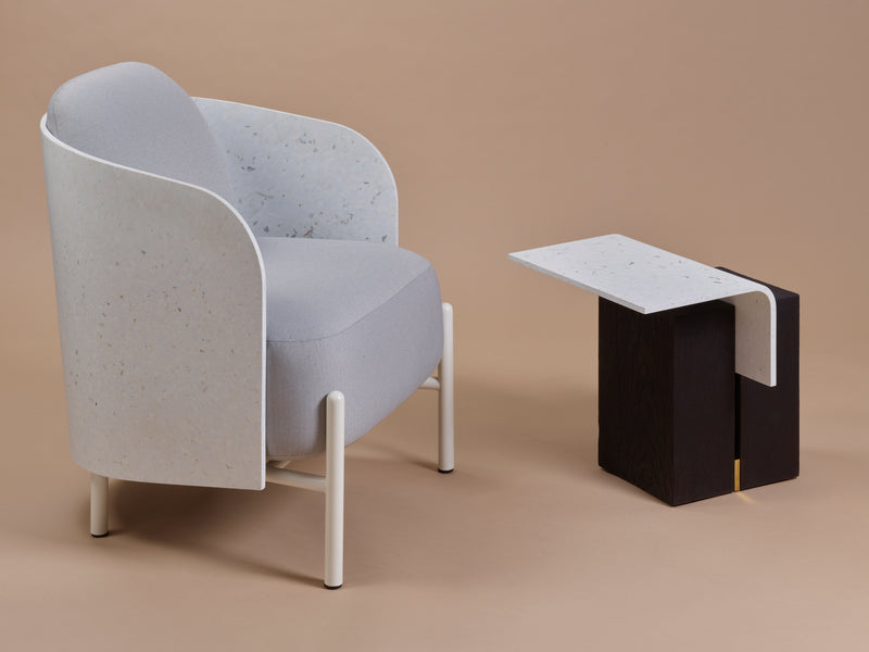 Fauteuil Art en plastique recyclé — Blanc