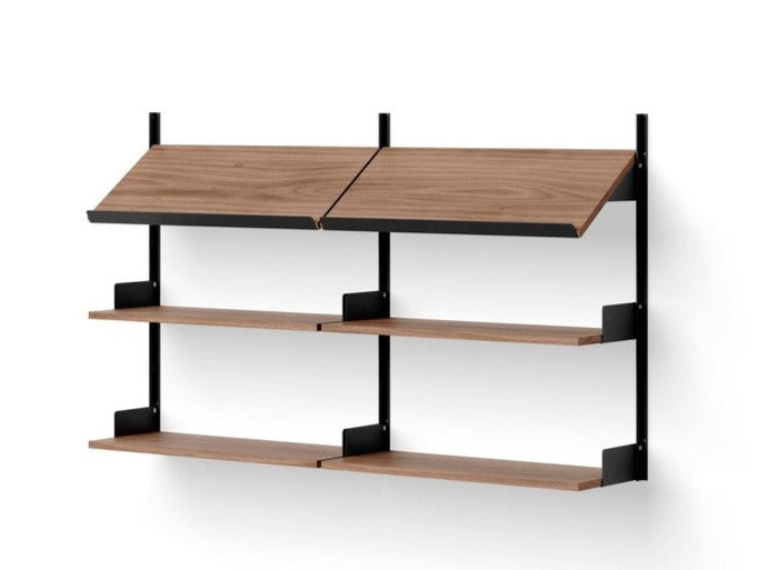Etagère Office 900 — Walnut / Black