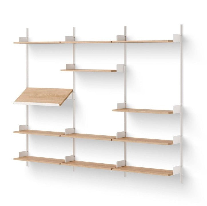 Etagère Display — Oak / White