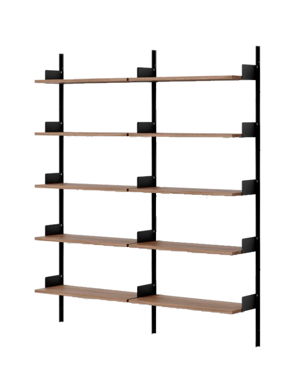 Etagère Library — Walnut / Black