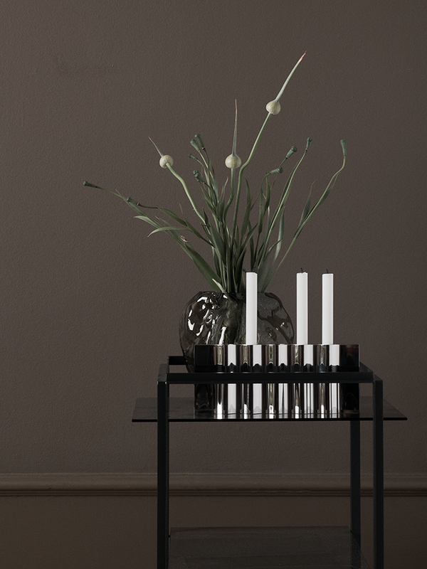 Bougeoir Ripply — Mirror Polished Stainless Steel