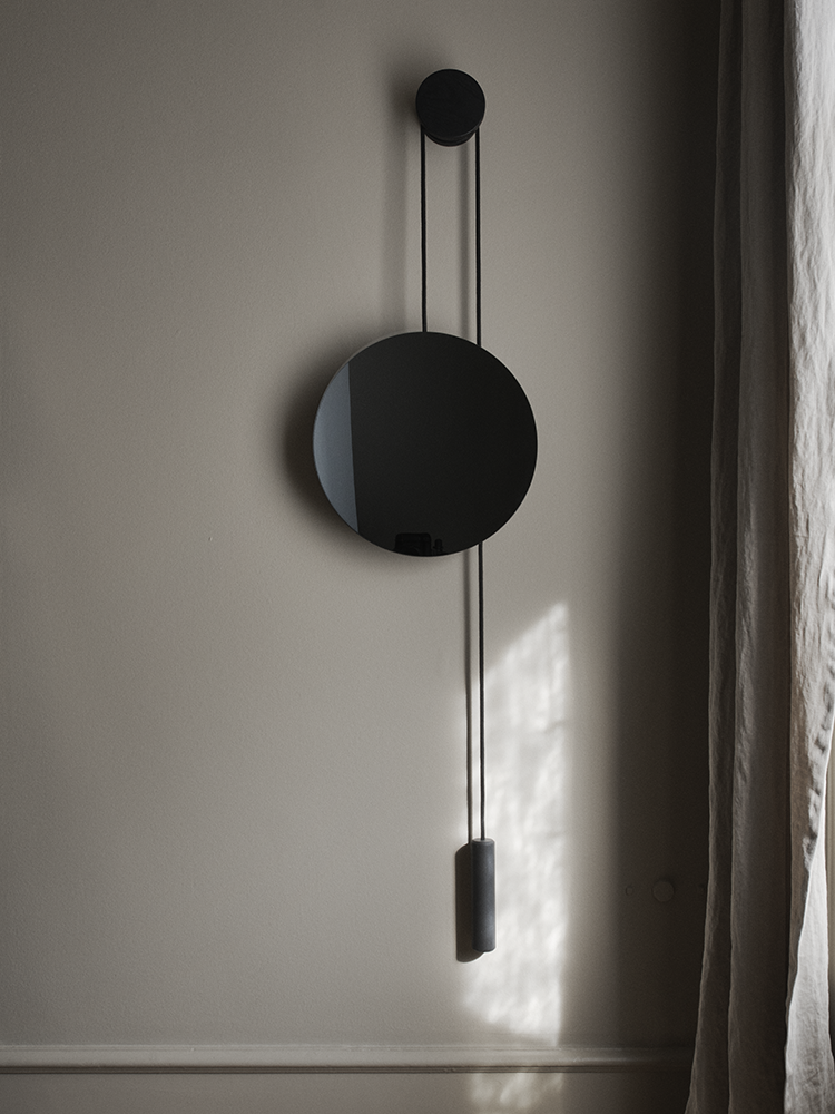 Miroir Rise & Shine — Burned Oak w. Steel Weight