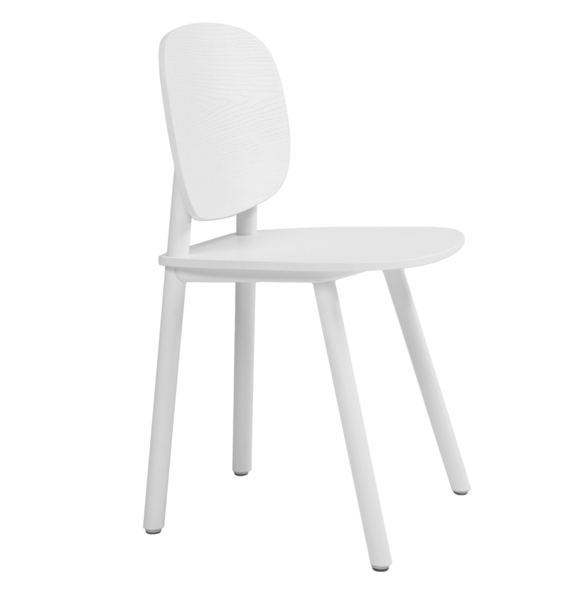 Chaise Paddle en frêne — Blanc
