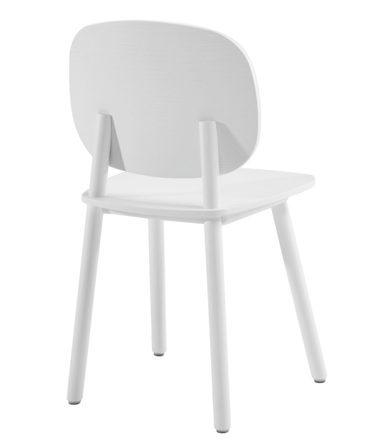 Chaise Paddle en frêne — Blanc