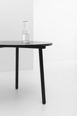 Table ronde Paddle 90cm — Chêne noir