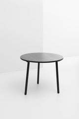 Table ronde Paddle 90cm — Chêne noir