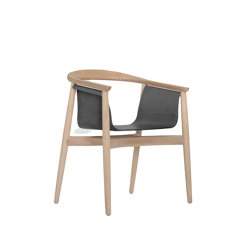 Fauteuil Pelle — Asphalt