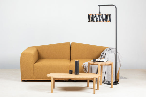 Table basse Pinion Ø 50cm — Chêne Clair