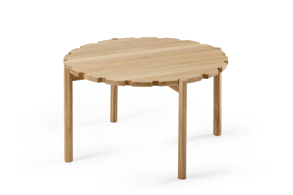 Table basse Pinion Ø 80cm — Chêne Clair