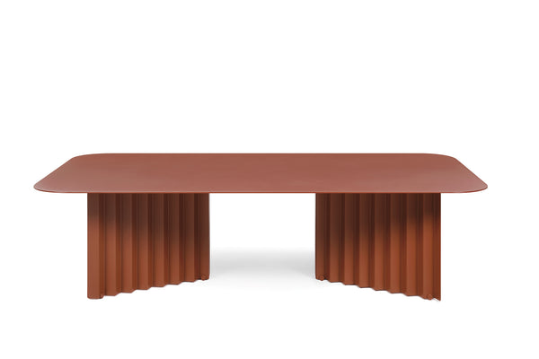 Table basse en acier Plec — Grande Terracotta