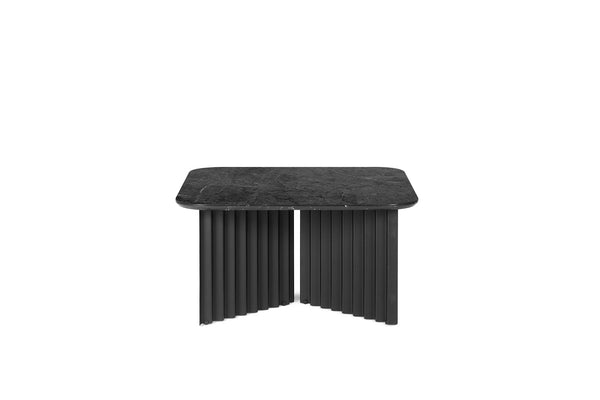 Table basse en marbre Plec — Moyenne Noir