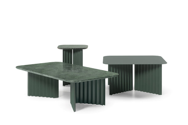 Table basse en acier Plec — Moyenne Vert