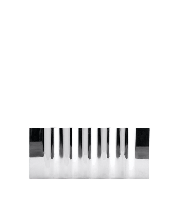 Bougeoir Ripply — Mirror Polished Stainless Steel