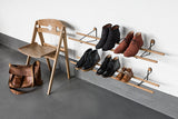 Porte-chaussures Bambou — Noir