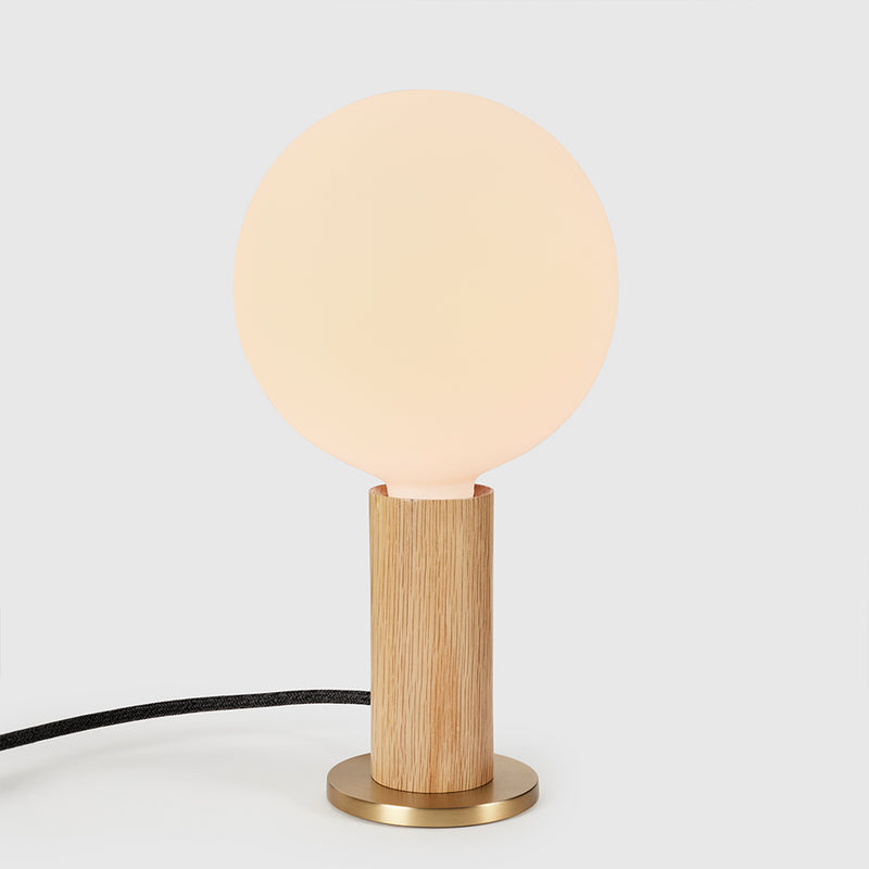 Lampe de table Knuckle - sphere IV — Chêne