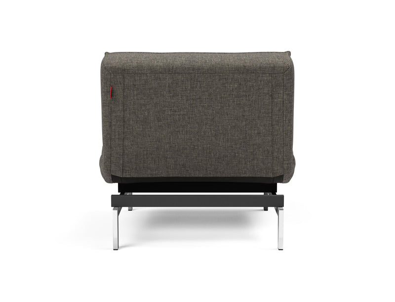 Fauteuil SPLITBACK Chrome — 216 Flashtex Dark Grey