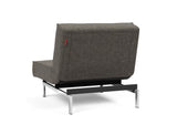 Fauteuil SPLITBACK Chrome — 216 Flashtex Dark Grey