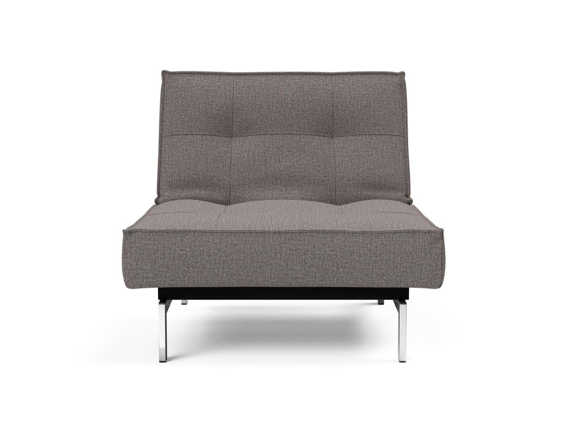 Fauteuil SPLITBACK Chrome — 521 Mixed Dance Grey
