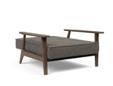 Fauteuil SPLITBACK Frej smoked oak — 216 Flashtex Dark Grey