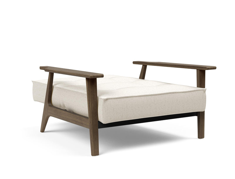 Fauteuil SPLITBACK Frej smoked oak — 531 Bouclé Off White