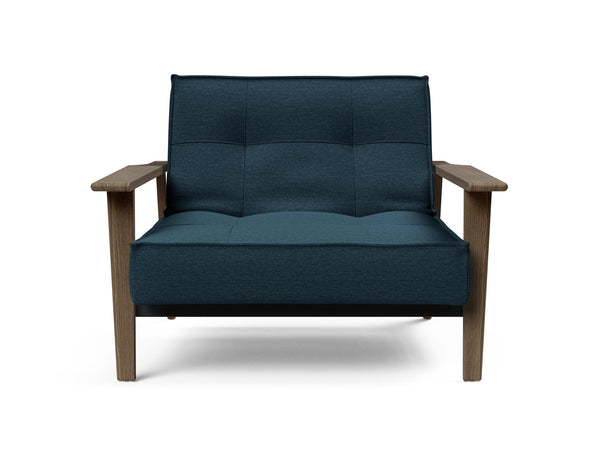 Fauteuil SPLITBACK Frej smoked oak — 580 Argus Navy Blue
